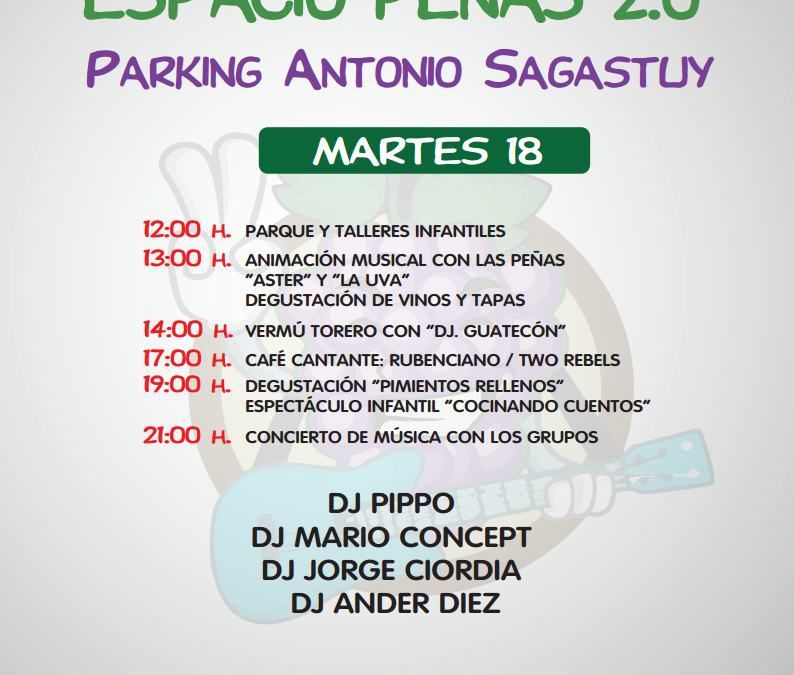 Espacio Peñas 2.0 Programación Martes 18