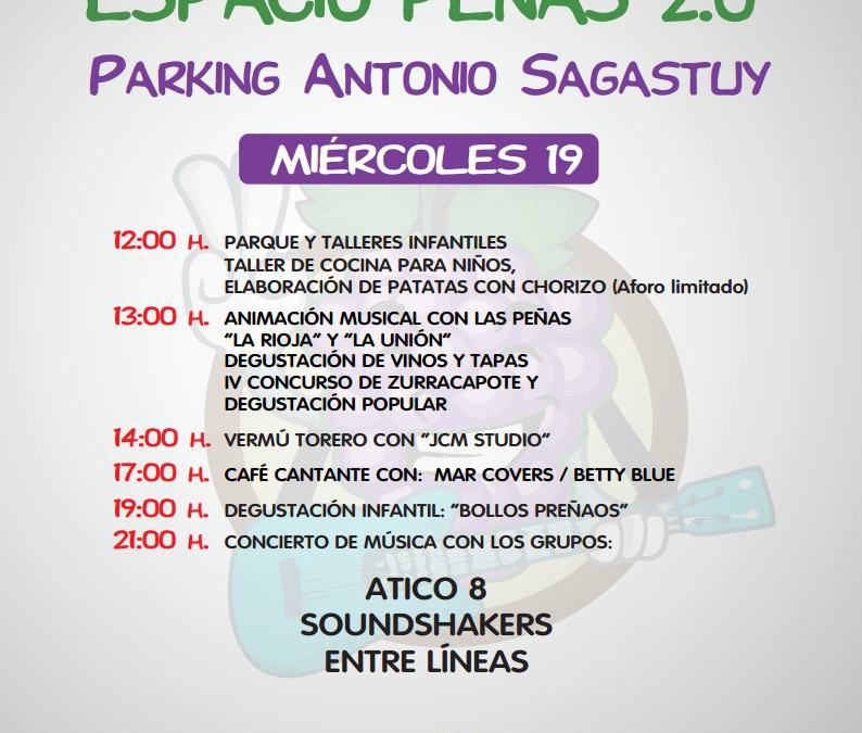 Espacio Peñas 2.0 Programación Miércoles 19