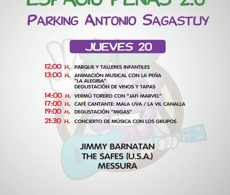 Espacio Peñas 2.0 Programación Jueves 20