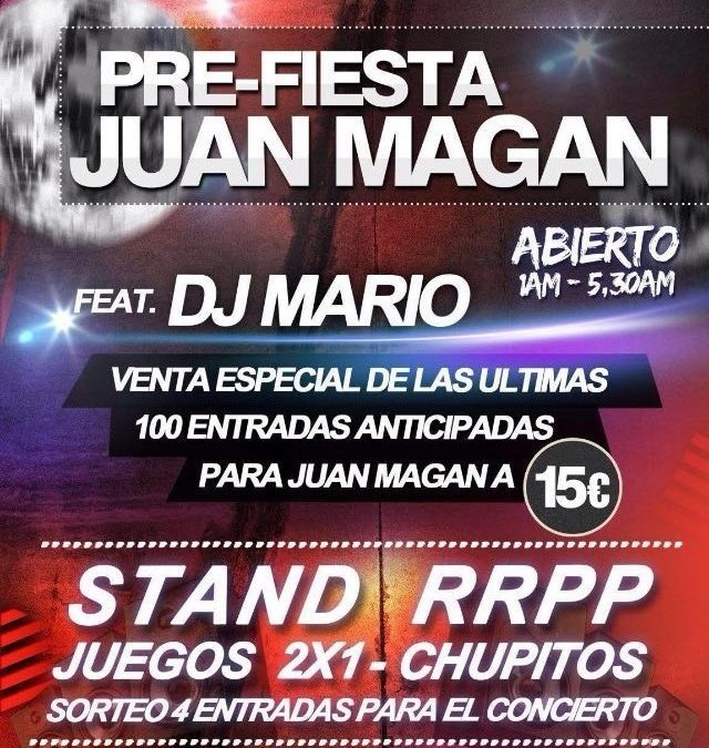 Pre-Fiesta Juan Magan en Discoteca Concept