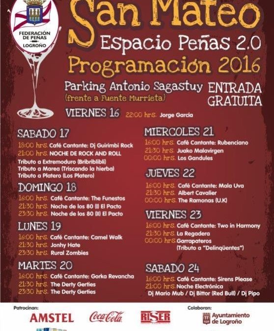 Espacio Peñas 2.0 Programación Sábado 24 de Septiembre